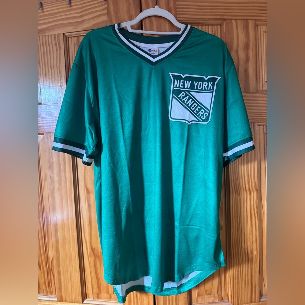 New York Rangers Green Short-Sleeve Jersey Tee